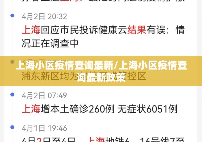 上海小区疫情查询最新/上海小区疫情查询最新政策 上海小区疫情查询最新/上海小区疫情查询最新政策